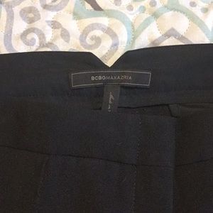BCBG Mazazria Size 10 Dress Pants Black Wide Leg